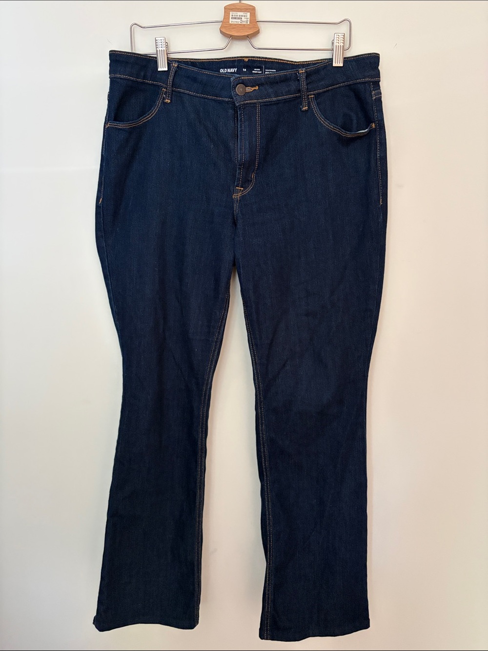 Old Navy Women’s Dark Indigo Mid-Rise Boot-Cut Jeans